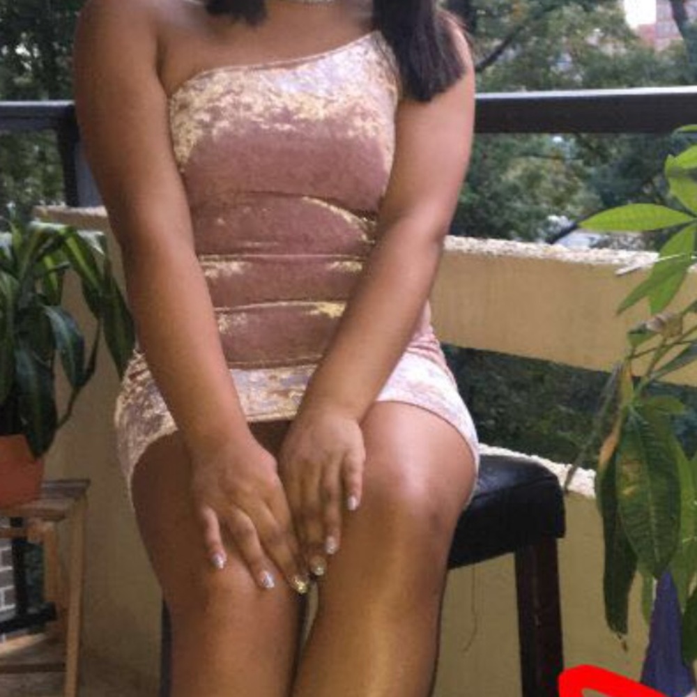 Nudepink 1 strap dress